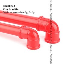 pvc이경엘보 빨간색 PVC 파이프 커넥터 UPVC 팔꿈치 수족관 물고기 물 조인트 배수관 부품 피팅 개, [02] Inner Dia. mm, [01] Red PVC Elbow