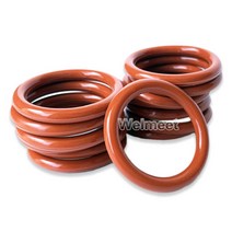 고무오링 패킹 실리콘 오링 고무링 10pcs 와이어 직경 3.5mm OD10-205mm 오일 저항 실리콘 고무 씰링 링 고, 52 61mm