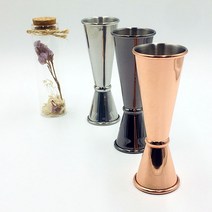 홈텐딩 지거 1/2온즈 30ml 60ml 칵테일쉐이커 조주기능사 계량, 로즈골드, 1개