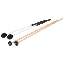 ST SHOP 마림바 말렛 검정 중간 단단한 말렛 원사 헤드 키보드 마림바 말렛 메이플 손잡이 포함 4개들이, 다중, 플라스틱, 검은 색