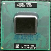 노트북 프로세서 원래 인텔 cpu 노트북 코어 2 듀오 t7700 cpu 4m 소켓 479 캐시2 4ghz800듀얼 코어 노트북 프로세서 지원 965