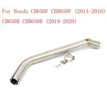 오토바이 배기 시스템 전면 중간 링크 파이프 혼다 CBR650R 수정된 머플러 모토크로스, 01 A