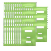 드림산업 정보화일 10매, 초록, 35개