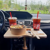 [델피아] 친환경 차량용 우드테이블 감성 캠핑 차박 필수템