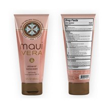 선크림 마우이 베라 SPF 30 리프 친화적인 미네랄 선크림, 3 Ounce Travel Size