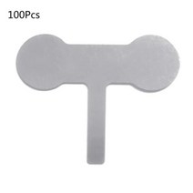 용접부품 교체 팁 용접 자재 액세사리 100 개몫 02x30x8mm H 타입 니켈 도금 스틸 스트랩 스트립 시트 배터리 팩 스폿 장비 M15 21, 100pcs T2