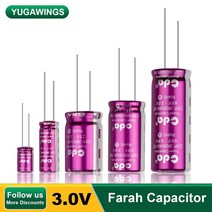3v 파라 슈퍼 커패시터 1f3.3f10f2025f60f 차량 여행 데이터 레코더 리튬 이온 슈퍼 커패시터 r형, 3.0v50f 18x40mm