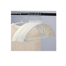 살림의기술 미끄럼방지 스텐 알루미늄 니트 논슬립 옷걸이, 아이보리, 30개