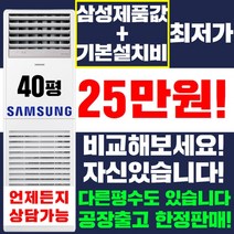 삼성 스탠드에어컨 냉난방기 냉온풍기 15평 18평 23평 30평 40평 [실외기포함] 인버터 업소용 사무용, (냉/난방) 삼성 스탠드형 40평(380v)