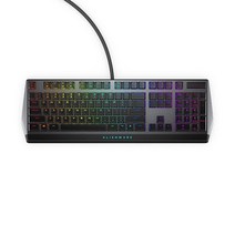 Alienware 로우 프로파일 RGB 게이밍 키보드 AW510K: Alienfx 키 당 LED - 미디어 컨트롤 및 USB 패스스루 체리 MX 레드 스위치168498