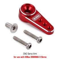 서보 서보모터 로봇 부품 injora ins012g 12g 디지털 서보(마운트 앰프 포함) rc 자동차 모델 축 scx24 업그레이드 부품 용 15t 금속 암, 서보 암 레드