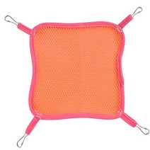 정원그네 애완 동물 해먹 여름 통기성 메쉬 침대 친칠라 토끼 스윙 장난감 햄스터 잠자는 용품, 05 Orange_01 L 29.5x29.5cm