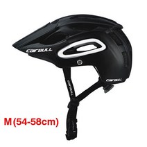 CAIRBULL 전 지형 사이클링 헬멧 Casco Ciclismo PC EPS 자전거 산악 헬멧 남성 여성 야외 스포츠 안전 자전거 헬멧 BMX, 블랙 M