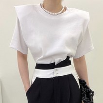Ogfaour 캔디 라운드 풀오버 투피스 날개 티셔츠 상의 X22052009