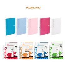 KOKUYO 고쿠요 코쿠요 스마트링 리필 속지 루즈리프 A5 B5, 리필 일반선6mm-A5(100매)