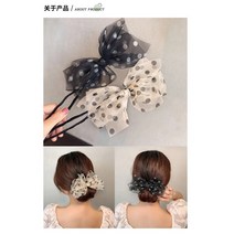 똥머리 와이어 땡땡이 리본머리끈 헤어스틱