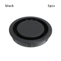 5개/대 옷장 캐비닛 임베디드 환기 커버 신발 숨겨진 공기 그릴 플러그 가구 하드웨어, [01] black