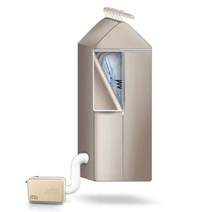 소형 미니 의류 건조기 다용도 건조 히터 온풍기, 로즈골드+커버