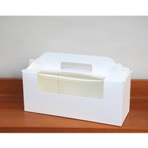 머핀상자+홀더 3구 화이트, 단품