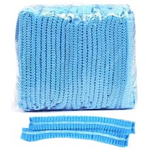 50pcs 일회용 PE 방수 머리 모자 탄성 모자 샤워 캡 케이터링 음식 주방 다이닝 거실 샤워, 블루 50pc, 50개