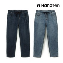 행텐 행텐 남성 릴렉스 루즈핏 밴딩 데님팬츠-BI9R075521210