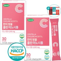 한미 병풀 콜린 이노시톨 식약처 HACCP 인증 분말 파우더 가루 스틱 30포, 2개