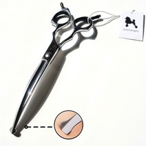 루망띠 전문가용 6.5인치 커브형 애견미용가위 Curved (Ball-Tip), 가위+케이스+경도조절기+융, 1세트