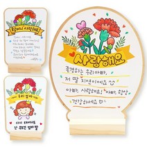 [천삼백케이] [피오피스토리] 카네이션감사패 (4인)카네이션 둥근, 단품