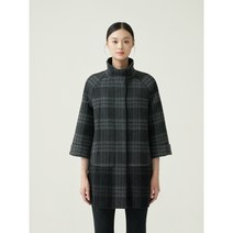 올리비아로렌 NC백화점 차이나넥 하프 체크 코트 VOCEAXWA231