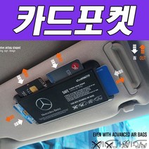 D카콘 4WAY 썬바이저 카드포켓 (1EA/1SET) (2107), ZZZ_(6)벤츠-블랙