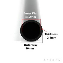 농업용 호스 양수기 고무 농약 관수자재 1PC 밖으로 직경 20-50mm 검은 PVC 파이프 길이 50cm 농업 정원 관, 05 Outer Diameter 50mm_01 50CM