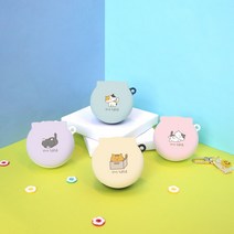 주문제작 냥이 엘지 톤프리 케이스 키링증정 HBS-TFN4 TFN5 TFN6 TFN7, 톤_프리_케이스_냥이_박스냥, 하단케이스_화이트