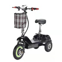 역삼륜자전거 어른용세발자전거 성인 3발자전거 레저 노인 배터리 전기 접이식, 36v, 배터리 없는 베어카