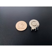 탄생 별자리 볼마커 자석클립 세트, 12염소자리, 로즈골드