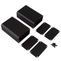 GHSHOP 2Pack 전체 알루미늄 인클로저 인클로저 섀시 3.15x1.8x4.5 인치, 블랙, 설명