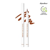 딥오데르 드로잉 쏘 심플 아이라이너 1+1, 리얼브라운, 1세트