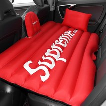 놀이방매트 QM6 모하비 평탄화매트 차박평탄화 차박 매트 뒷자석 코나 싼타페 보조석 자충매트, 레드 supre(베개 2개 포함)