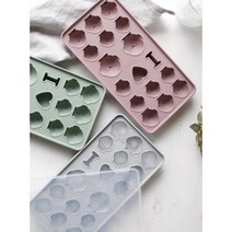 여름음료 비누만들기 펭귄캐릭터 얼음틀 아이스커피 아이스몰드 아이스티 냉커피, 다크핑크