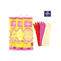 태화 선밴 고무장갑 중형 썬밴 식품용 가정용 업소용 분홍 미색