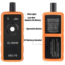 공장 가격 EL50448 자동 타이어 Presure 모니터 센서 OEC-T5 EL 50448 GM/Opel TPMS 리셋 도구 EL-50448 전자