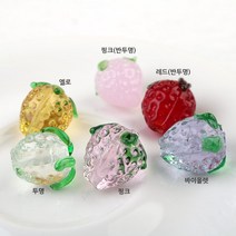 비즈아이 [4921-03]글라스(딸기) 약13*15mm [1개]