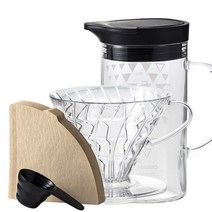하리오 V60 드리퍼&서버 컬러 세트 VDSS-3012-B_컨텐츠없음, 상세 설명 참조, 상세 설명 참조