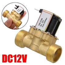 1 pcs g34 dc 12 v 솔레노이드 밸브 전기 워터 nc 황동 공압 물 응용 프로그램에 대 한