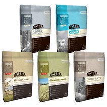 아카나 강아지 사료 프리런덕 라이트앤피트 요크셔포크 2kg 6kg 11.4kg, 패시피카 2kg 4월26일까지