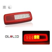 대성부품/26045 LED 면발광 데루등/12V/24V/선박/캠핑카/트럭/브레이크등/램프/인증/검사/트레일러/선박/덤프/레미콘/순정/부하매칭/고급/ㅁ자/신호등/깜박이/개조용/추레라, 26045 LED데루등