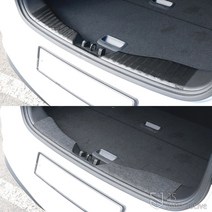 [JS automotive] 티볼리에어 트렁크 범퍼 보호 커버 패드 카본 스티커 랩핑 가드 기스방지 튜닝용품, 카본 트렁크 범퍼커버