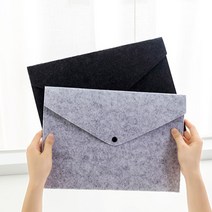 A4 부직포 린넨 파우치 서류 회사 가방 문서 주머니 보관 수납 종이, B_다크그레이