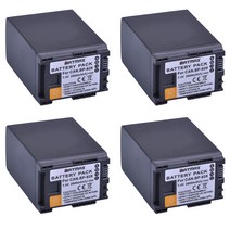캐논 4Pcs 7.4V 2900mAh BP-828 충전식 배터리 BP828 BP 828 Canon HF G30 HFG30 XA20 XA25 BP-820 용 카메라 배터리