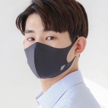 리유즈 나노필터교체 숨쉬는 얇은천 3d입체 빨아쓰는 연예인 재사용 마스크 제작 스몰(S), 차콜