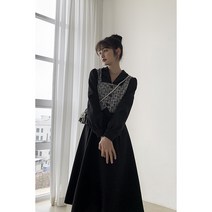 여성 원피스 긴소매 롱 드레스 A라인 여자원피스 봄 여름 가을 인박카144
